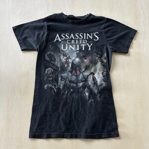 Assassin's Creed Unity Shirt Mens Small Black Video Game Graphic Tee T-Shirt
